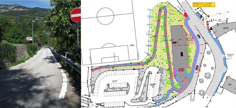 Più posti auto e nuovo percorso pedonale in via Ponte Alto