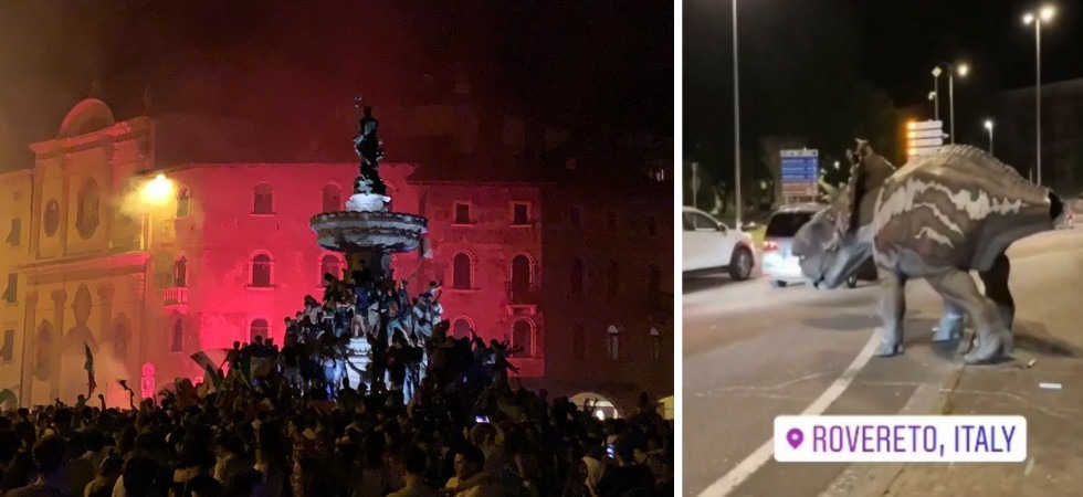Italia Campione d'Europa, in Trentino festa fino all'alba (VIDEO e FOTO)