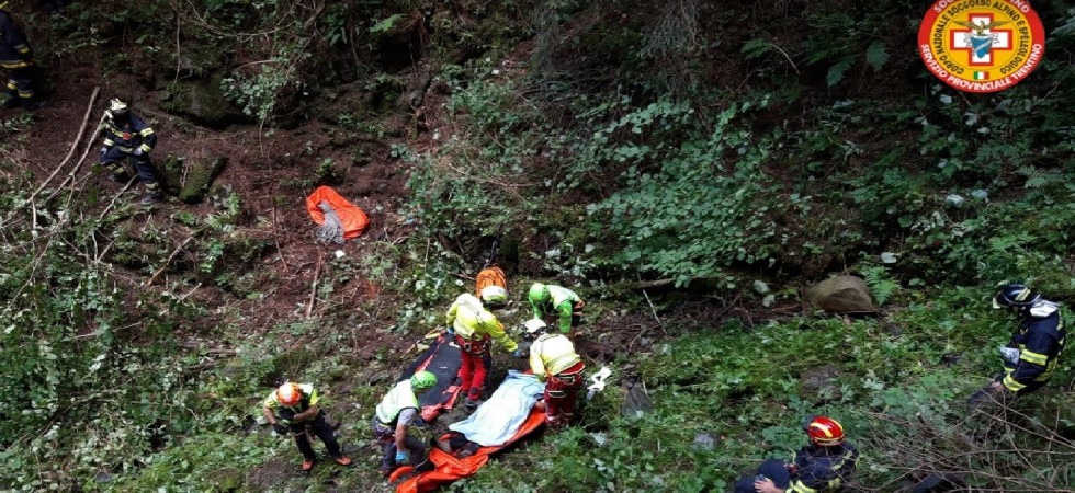 Precipita per oltre 50 metri in una scarpata, momenti di paura per una ragazza di 23 anni
