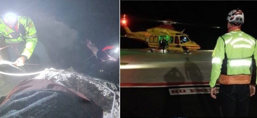 Sbagliano percorso della ferrata, finiscono in un canale impervio e vengono sorpresi da un forte temporale