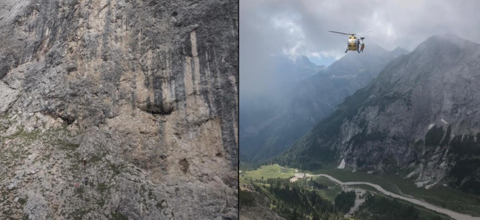 Paura sulla Marmolada, alpinista perde l'appiglio e precipita per oltre 20 metri