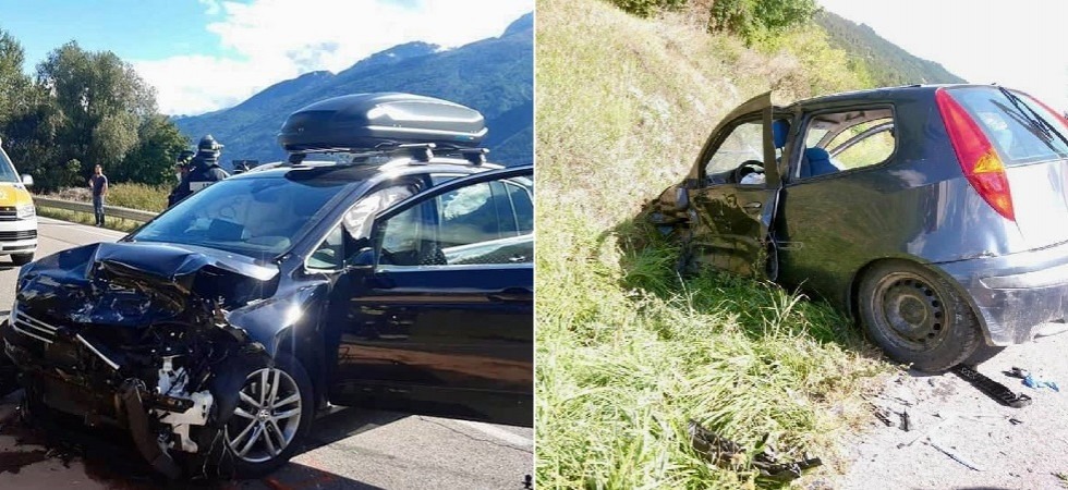 Grave scontro tra due veicoli in statale: trasportate all'ospedale sei persone ferite