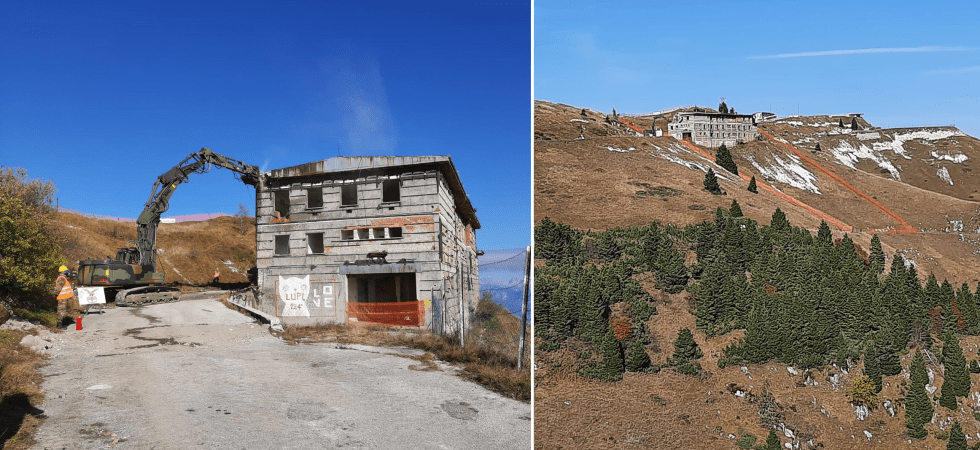 Al via il lavori di demolizione dell'ex base Nato sul Monte Grappa