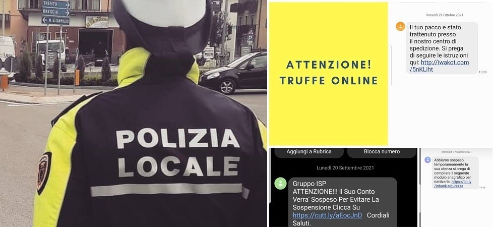 Truffe online, l’allarme della polizia locale: “Rubati migliaia di euro, ecco i messaggi a cui prestare attenzione”