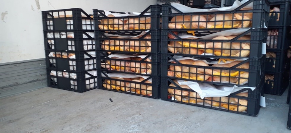 Quintali di carne trasportati senza il rispetto delle temperature, maxi sequestro della polizia