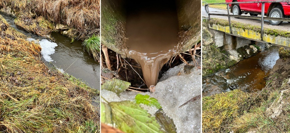 Il corso d'acqua cambia colore e diventa schiumoso: ingente sversamento di liquido inquinante nel rio