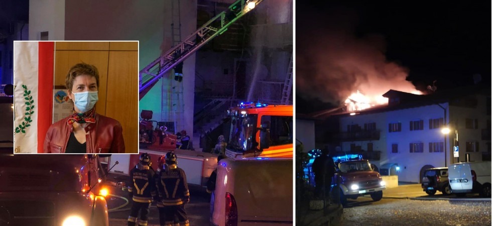 Tremendo incendio nella notte, i cittadini si mobilitano per accogliere le famiglie rimaste senza casa