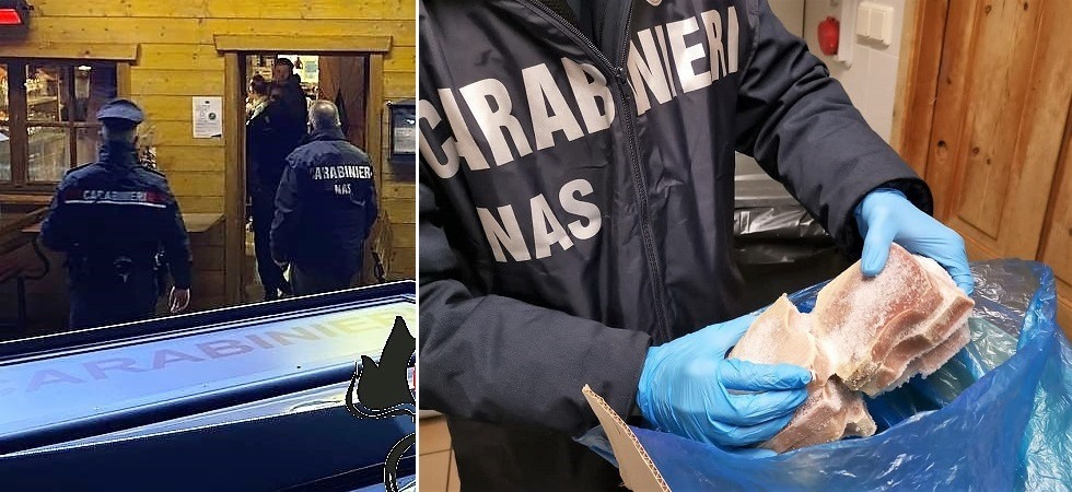 Cibi scaduti, fra cui tranci di tonno e maiale, lavoratori in nero e scarso rispetto delle regole anti-Covid