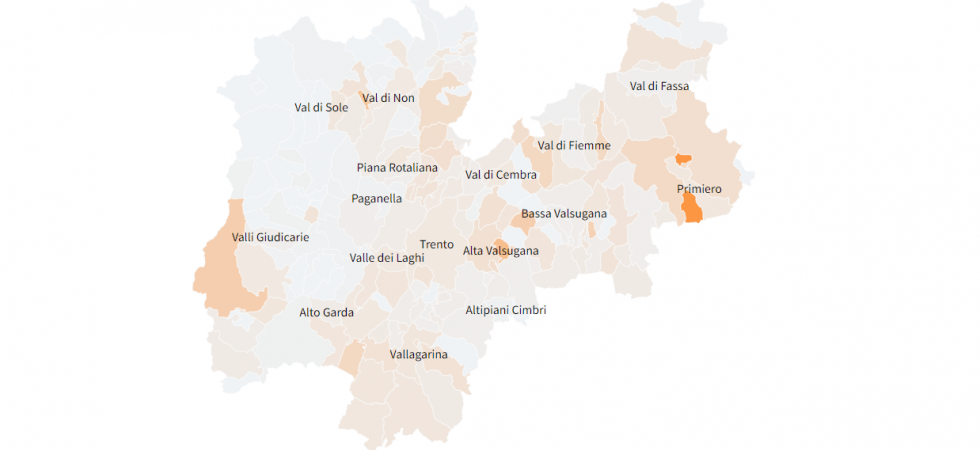 Dai 40 casi di Trento ai 21 di Pergine ecco dove sono stati trovati i 197 nuovi postivi (110 asintomatici)