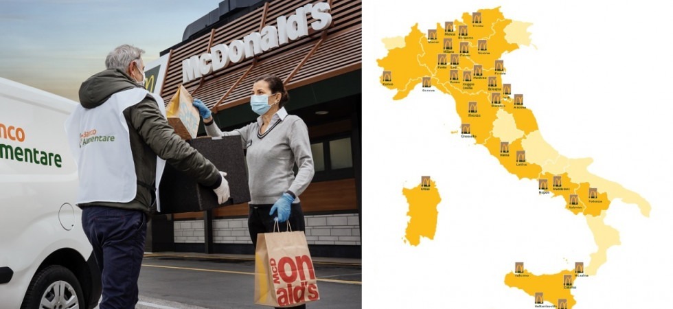 Da McDonald's 120 pasti caldi alla settimana ai bisognosi