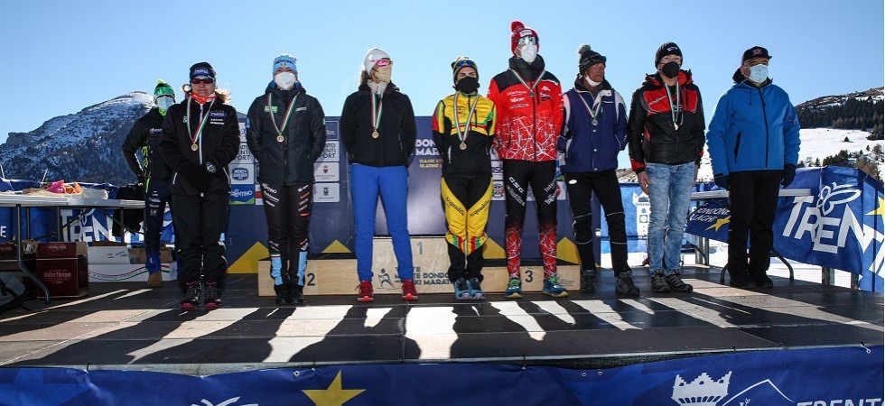 Foto Raffaele Merler Sono Lorenzo Busin e Marta Gentile a vincere i campionati tricolori alla Viote Monte Bondone Ski Marathon in tecnica classica