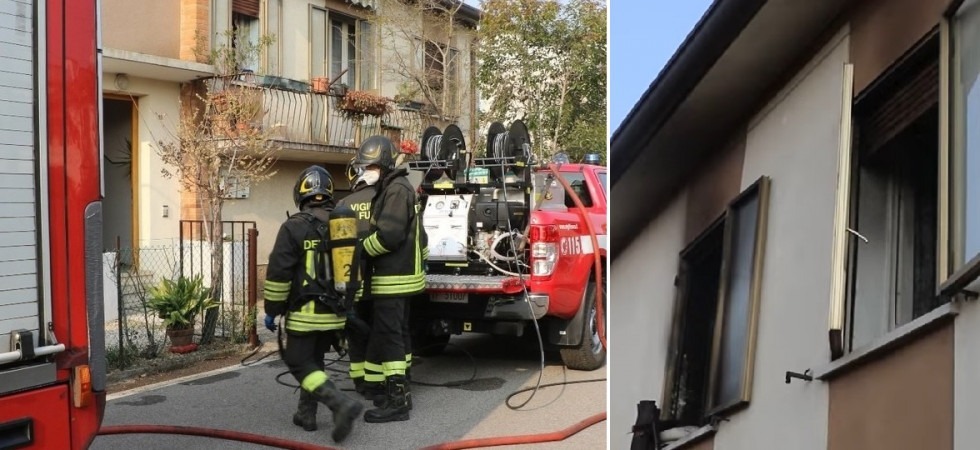 Incendio in un appartamento, marito e moglie intrappolati in casa