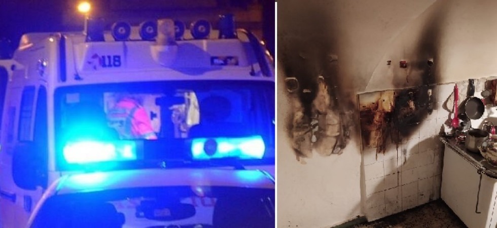 Lo scoppio di una bombola del gas e le fiamme, momenti di paura all'alba