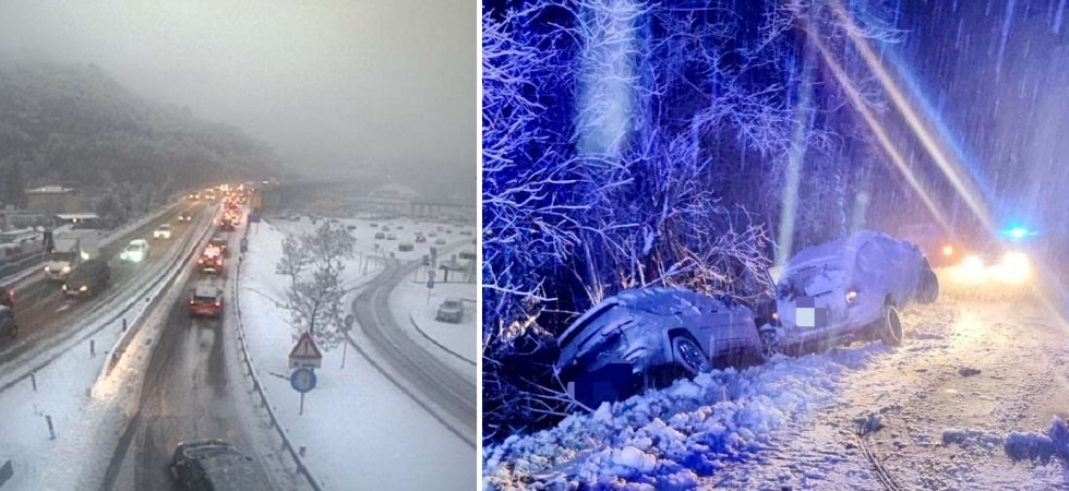 Neve e cantieri, traffico in tilt in diverse zone