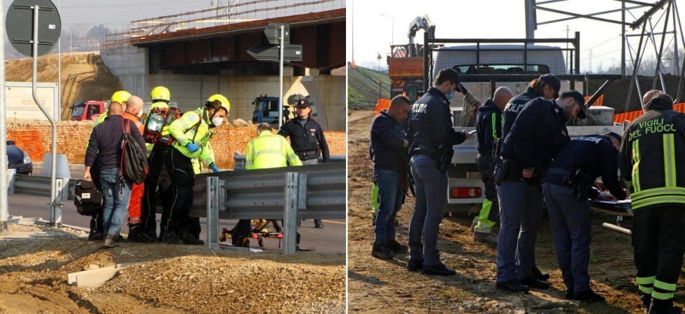 Grave un operaio folgorato da una scarica mentre lavora su un traliccio, trasportato con diverse ustioni in ospedale