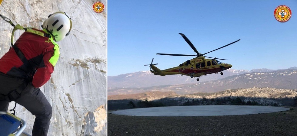 Climber cade per circa sei metri arrampicando sul monte Brento: 38enne elitrasportato al Santa Chiara