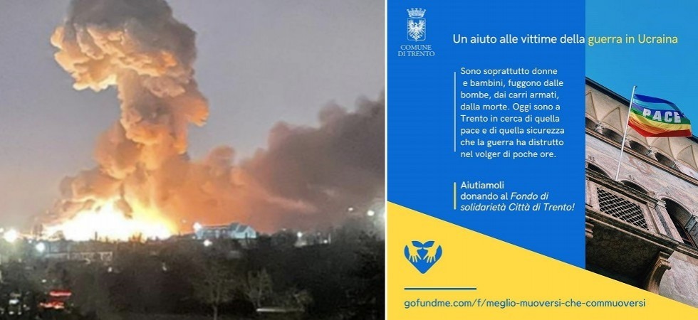 “Meglio muoversi che commuoversi”: il Comune di Trento su Go Fund Me per aiutare le vittime della guerra in Ucraina