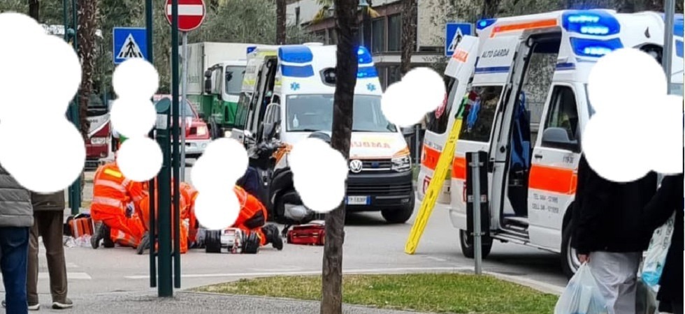 Foto di Tony Pula news Scontro auto-moto nell'Alto Garda, una persona sbalzata violentemente sull'asfalto