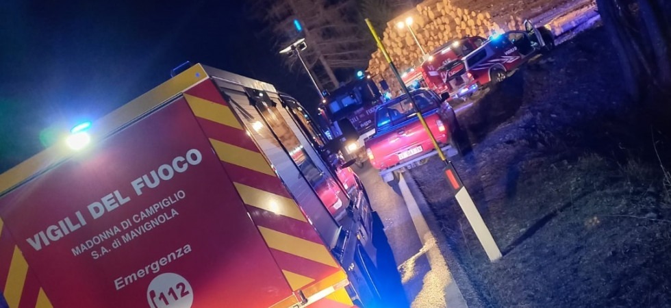 Grave incidente all'alba, 4 giovani coinvolti: l'auto si è schiantata contro una catasta di tronchi
