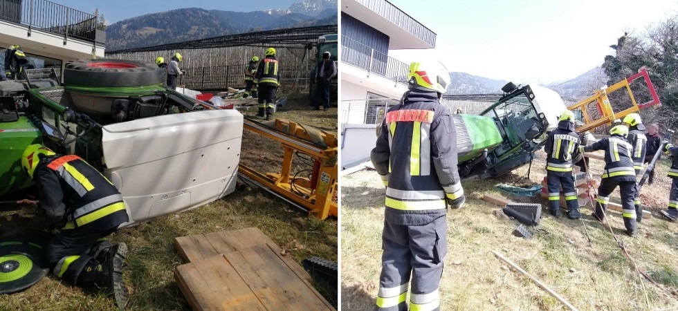 Perde il controllo del trattore e si ribalta, paura per un contadino