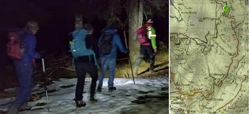 Chiedono aiuto dando le coordinate del Gps ma poi si spostano