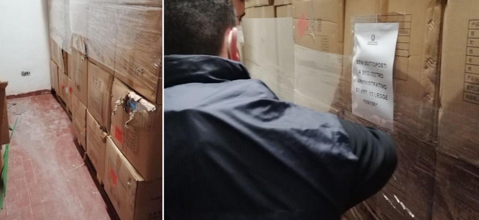 Sequestrate 118 mila mascherine chirurgiche: riportavano indicazioni solo in lingua cinese