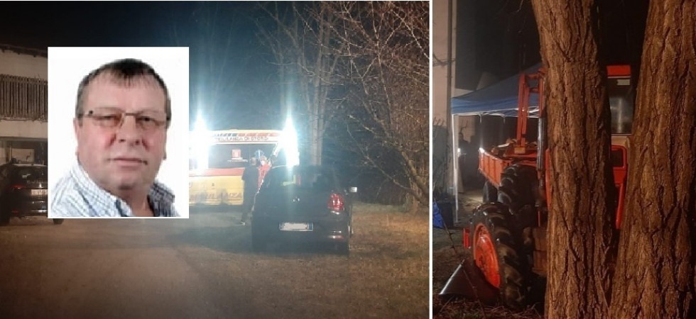Travolto dal trattore mentre raccoglie la legna, è morto Emanuele Maccani