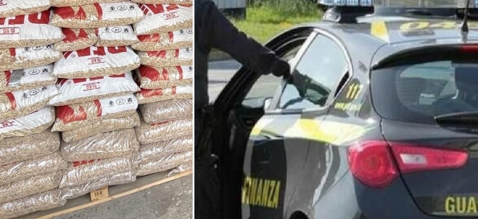 Oltre 2 tonnellate di pellet sequestrate a due aziende, la Finanza decide di donarle alle famiglie bisognose