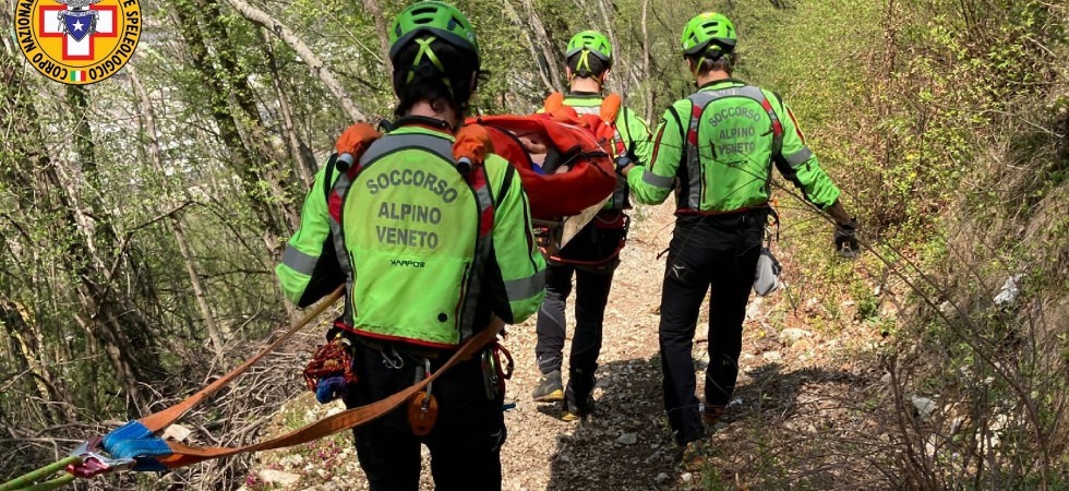 Rovina al suolo lungo il tracciato per mountain bike: soccorso un ciclista 16enne nel Veronese
