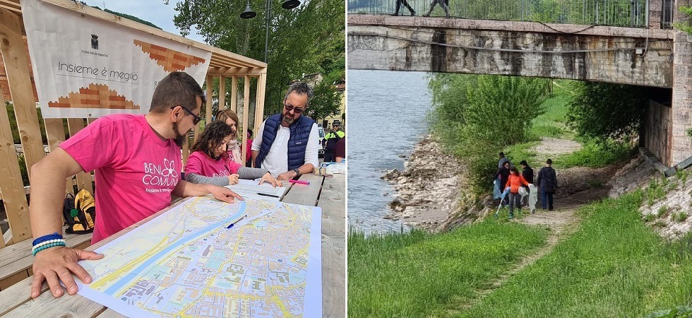 "Due ore per raccogliere cartacce, pezzi di plastica, mozziconi di sigarette"