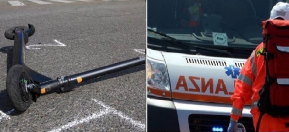 Si schianta con il monopattino contro un furgone, l'impatto violentissimo: ragazzino di 11 anni in gravi condizioni