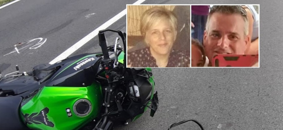 Con la moto si schiantano contro un camion, Ugo e Silvia lasciano 3 bimbe
