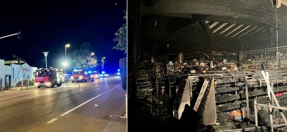 Paura nella notte, vasto incendio in un edificio