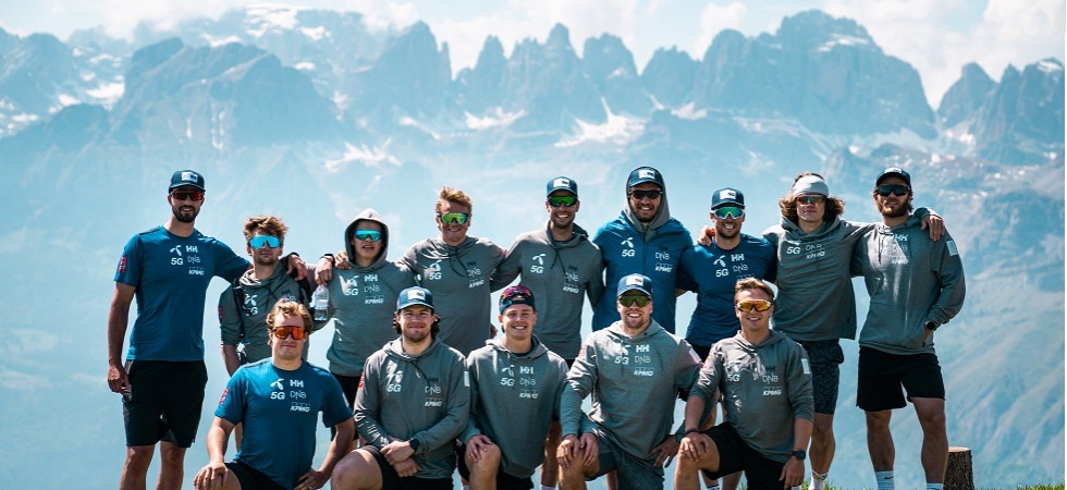 Foto di Camilla Pizzini La nazionale norvegese di sci in ritiro in Trentino durante l'estate