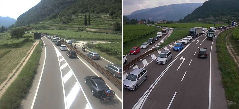 Scontro moto-auto sulla Loppio-Busa, un 61enne in ospedale