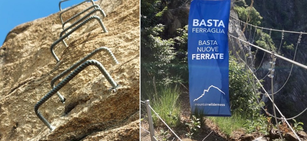Basta ferraglia, basta nuove ferrate'', la nuova campagna di Mountain Wilderness contro L'antropizzazione forzata ed