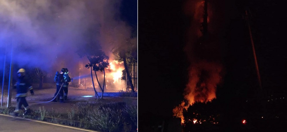 Notte di incendi, le fiamme distruggono tre ripetitori telefonici