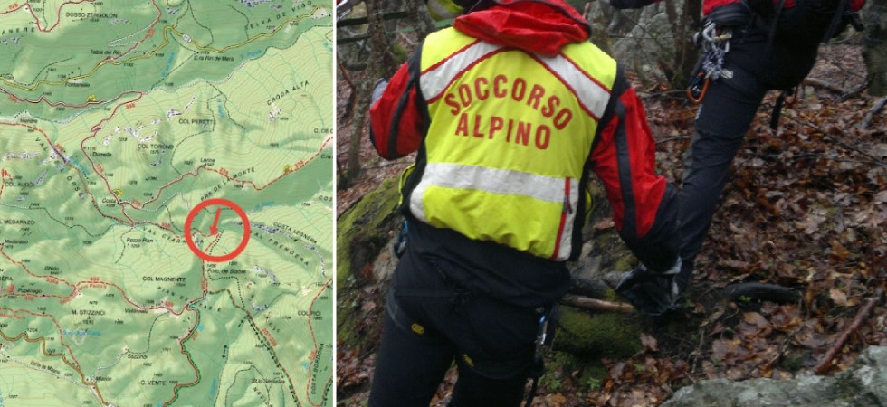 Alberi schiantati e il sentiero mal segnato, nonni e nipotina di 11 anni si perdono e chiedono aiuto al soccorso alpino