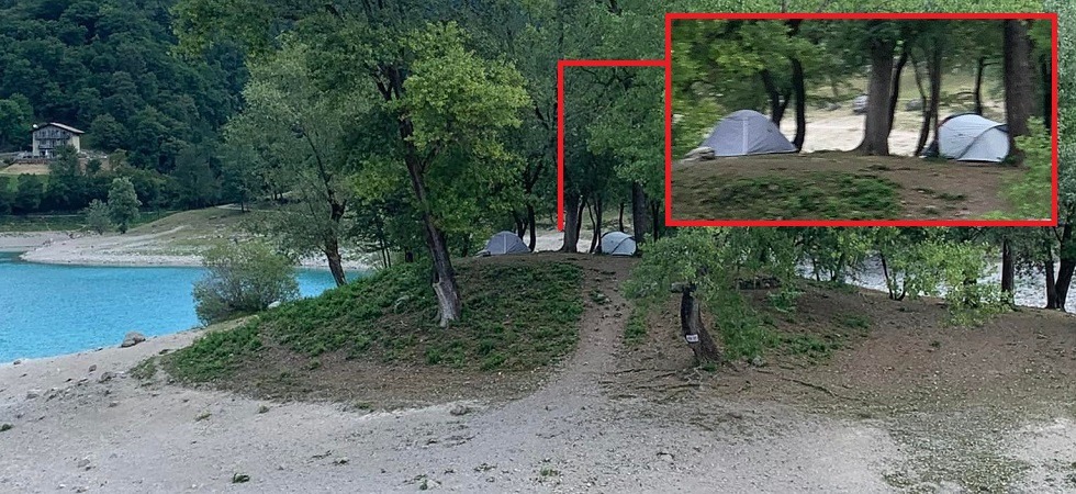 Si accampano “sull’isolotto” del lago di Tenno ma vengono svegliati dalla forestale: multe per i campeggiatori abusivi
