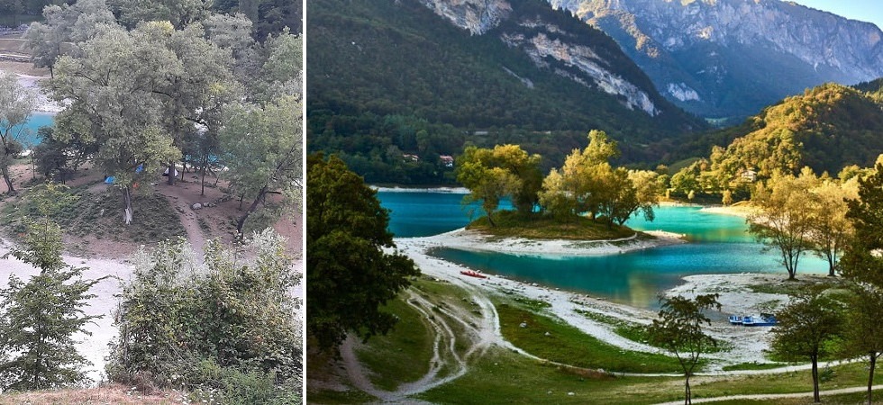 Foto a sinistra dal gruppo Sei di Tenno Se Ancora irriducibili campeggiatori abusivi al lago di Tenno, il sindaco: “Identificati e sanzionati”