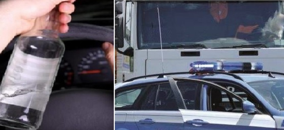A zig zag in autostrada, ubriaco alla guida di un camion bloccato in A22 dalla polizia, in cabina diverse bottiglie