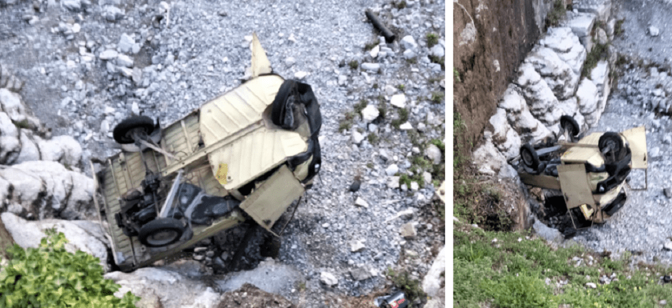 Notte balorda: rubano un'Ape, la fanno precipitare nel greto di un fiume e scappano