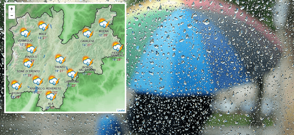 Maltempo, allerta gialla sul Trentino: “Temporali con forti raffiche di vento e grandinate”