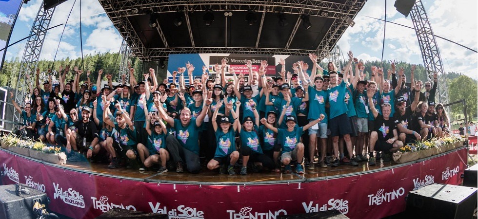 Il team di Grandi Eventi Val di Sole (Credits: Giacomo Podetti) Il team di Grandi Eventi Val di Sole (Credits: Giacomo Podetti)