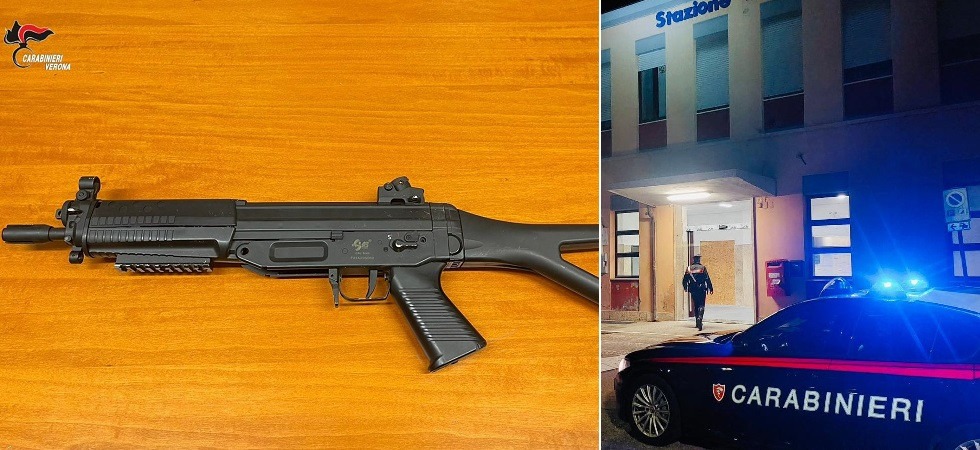 In stazione ubriaco nascondeva un fucile riproduzione di un Beretta nello zaino: scattano due denunce