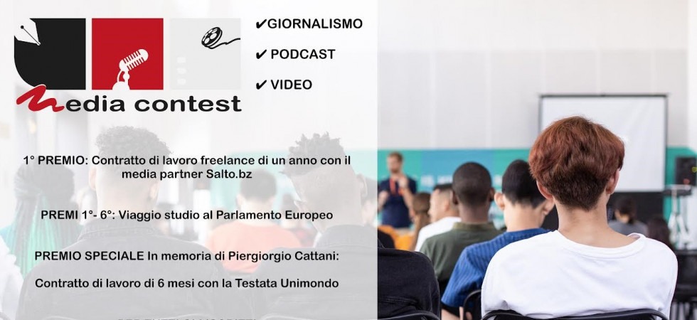 Formazione, esperienza sul campo e opportunità lavorative: ultima chiamata per il Media Contest