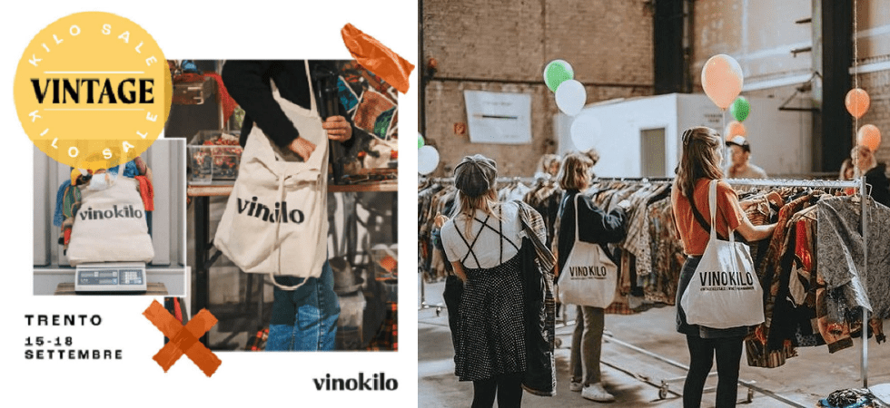 A Trento torna Vinokilo, la grande rivendita itinerante di vestiti vintage: questa volta però si paga solo con la carta