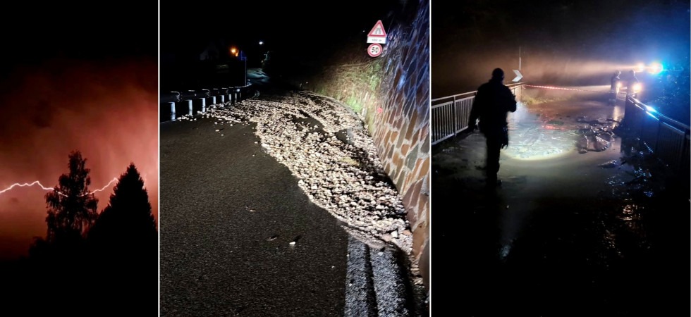 Allagamenti, strade bloccate e colate di fango e sassi