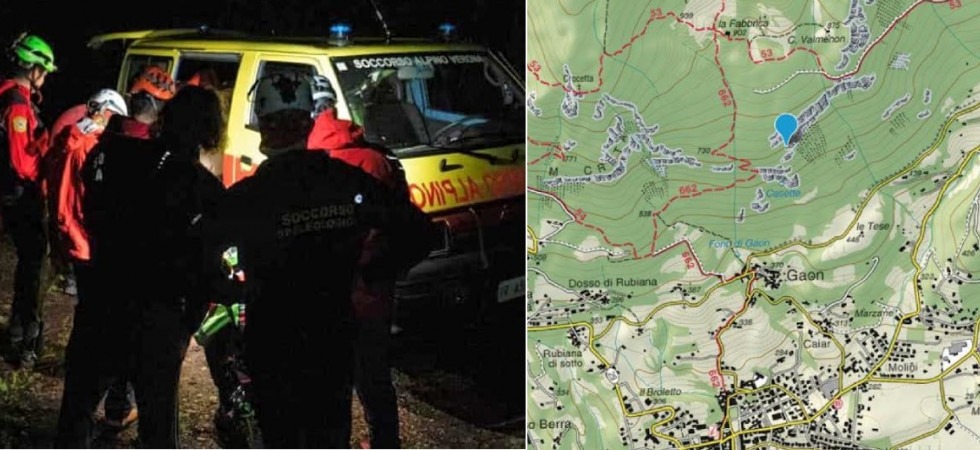 Monte Baldo, lungo intervento nella notte per portare in salvo 2 papà e 4 figli minorenni