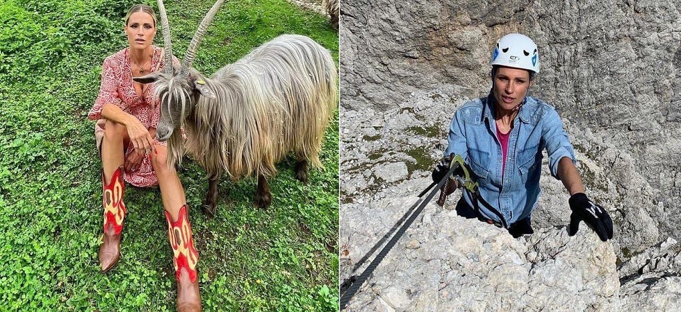 La montagna in crisi, Michelle Hunziker e le sue contraddizioni